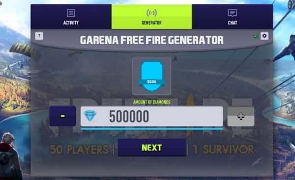  Free Fire Diamonds Generator and Coins Hack